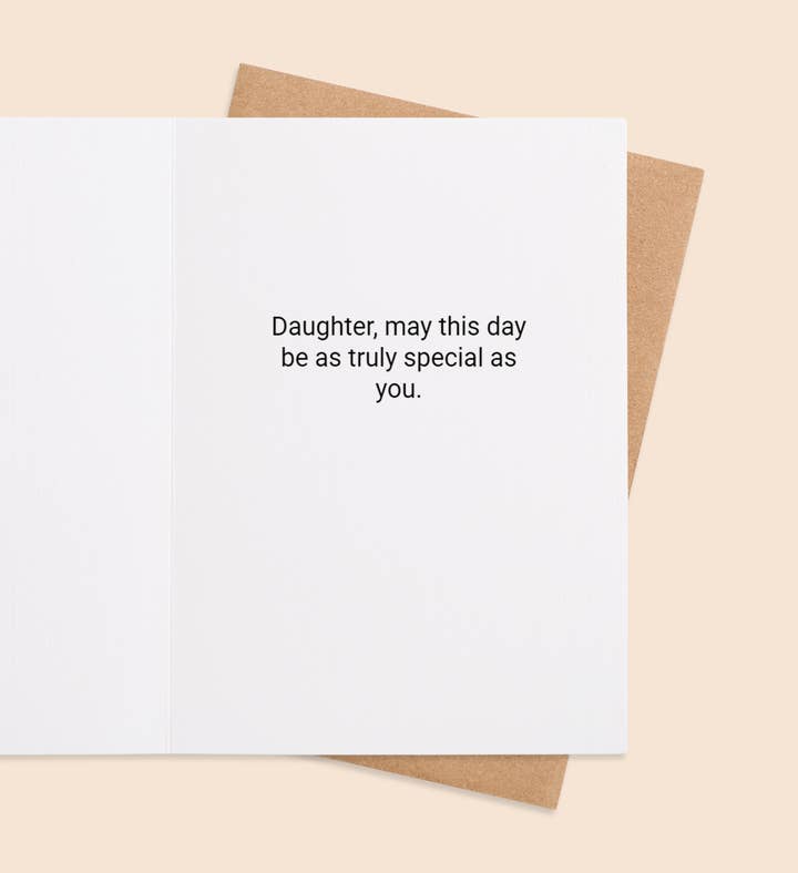 Curly Cutie Celebrates Birthday Greeting Card Inside Image