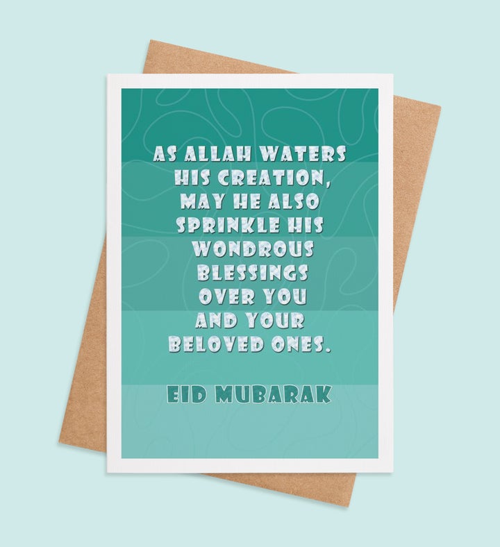 Blessings Beyond Eid Al Fitr Greeting Card