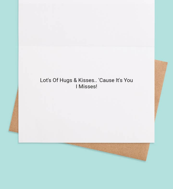 Family Affection Capsule Christmas Photo Greeting Card Inside Image