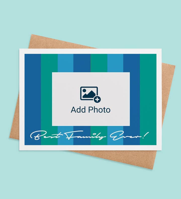 Family Affection Capsule Christmas Photo Greeting Card Image