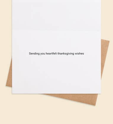 Grateful Gatherings Thanksgiving Photo Greeting Card Inside view