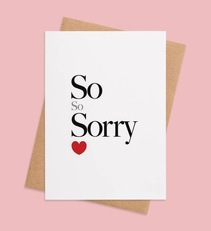 Heartfelt Apology Im Sorry Greeting Card Image