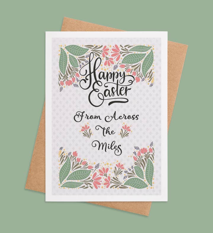 Easter Embrace From Afar Easter Greeting Card Image