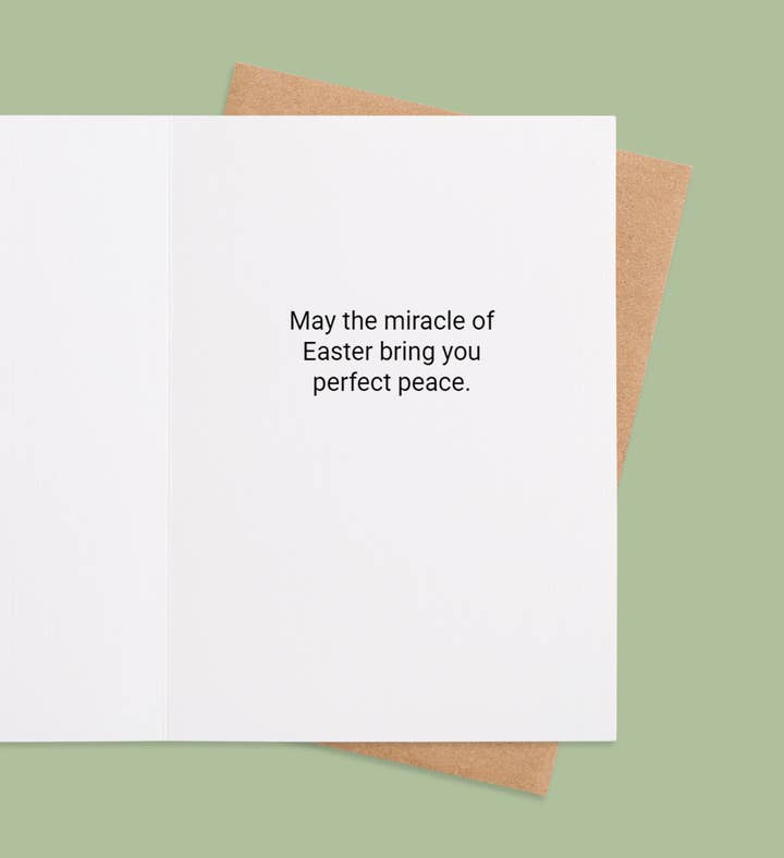 Risen In Bloom Easter Greeting Card Inside Image