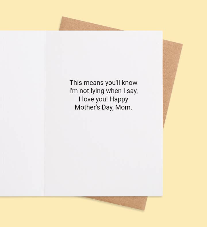 Motherhood Unveiled Mothers Day Greeting Card Inside Image