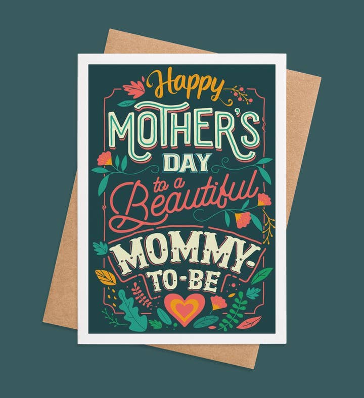 Blooming Mama Blessings Mothers Day Greeting Card Image