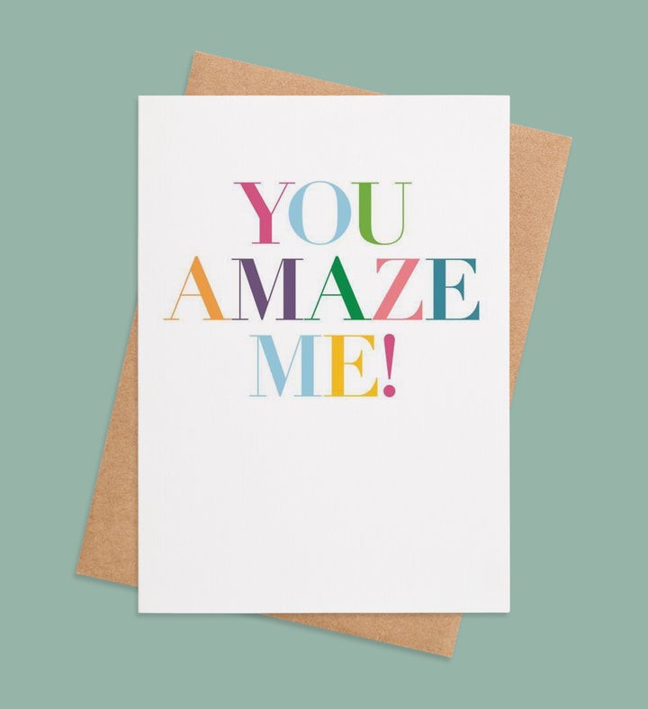 Amazement In Every Word Thank You Greeting Card Image