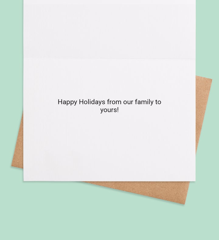 Holiday Harmony Photo Greeting Card Inside view