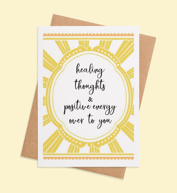 Radiant Vibes Of Healing Get Well Greeting Card