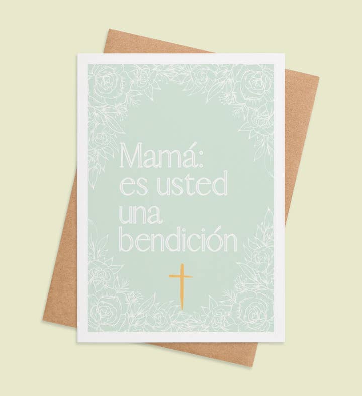 Con Amor, Mamá Mothers Day Greeting Card Image