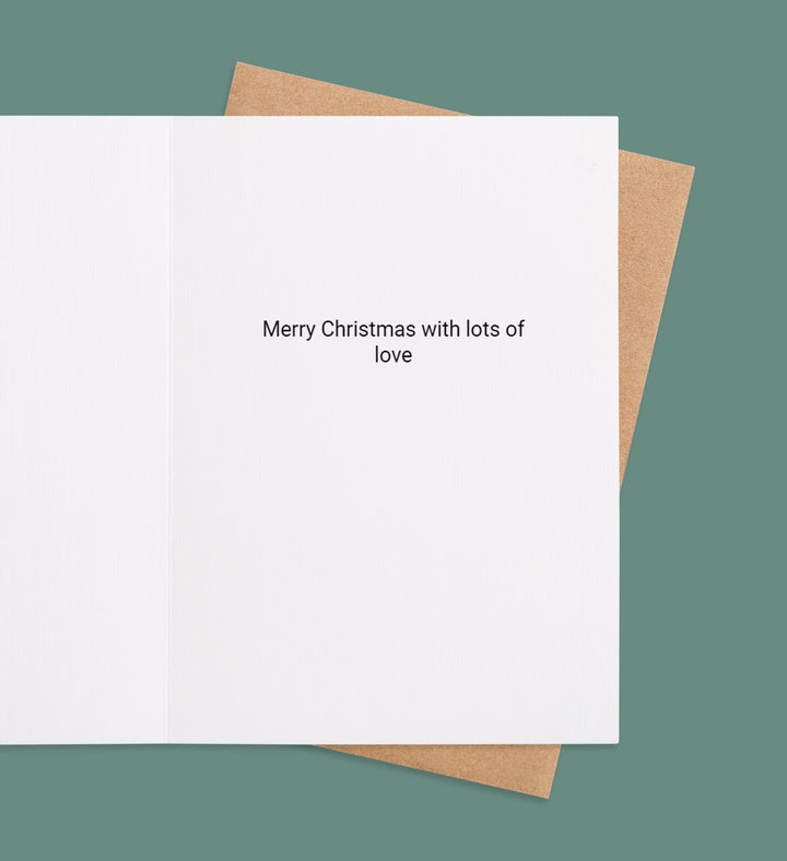 Wreath Of Warm Wishes Greeting Card Inside view