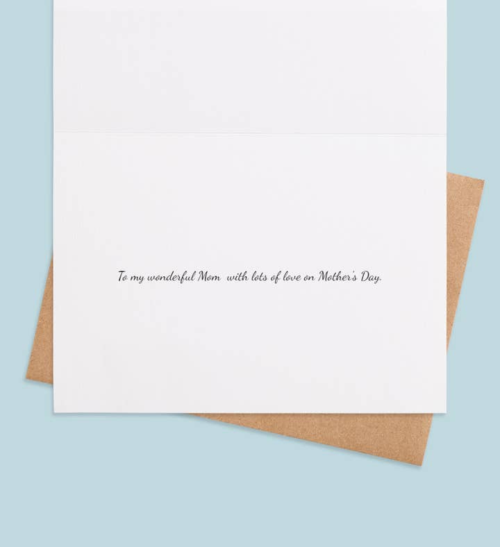 Floral Embrace For Mom Mothers Day Greeting Card Inside Image