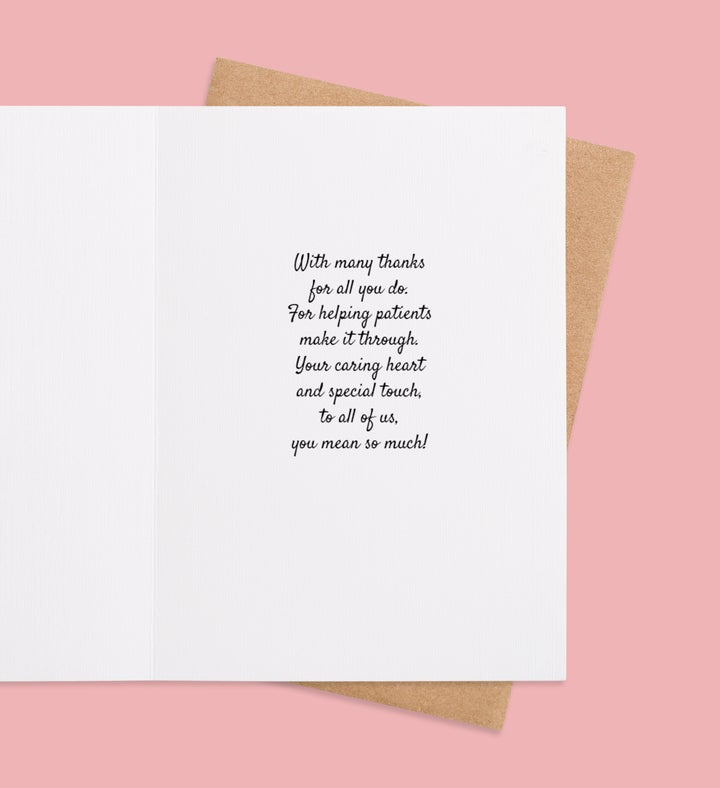 Nurses Heartbeat Cheers Nurses Week Greeting Card Inside view