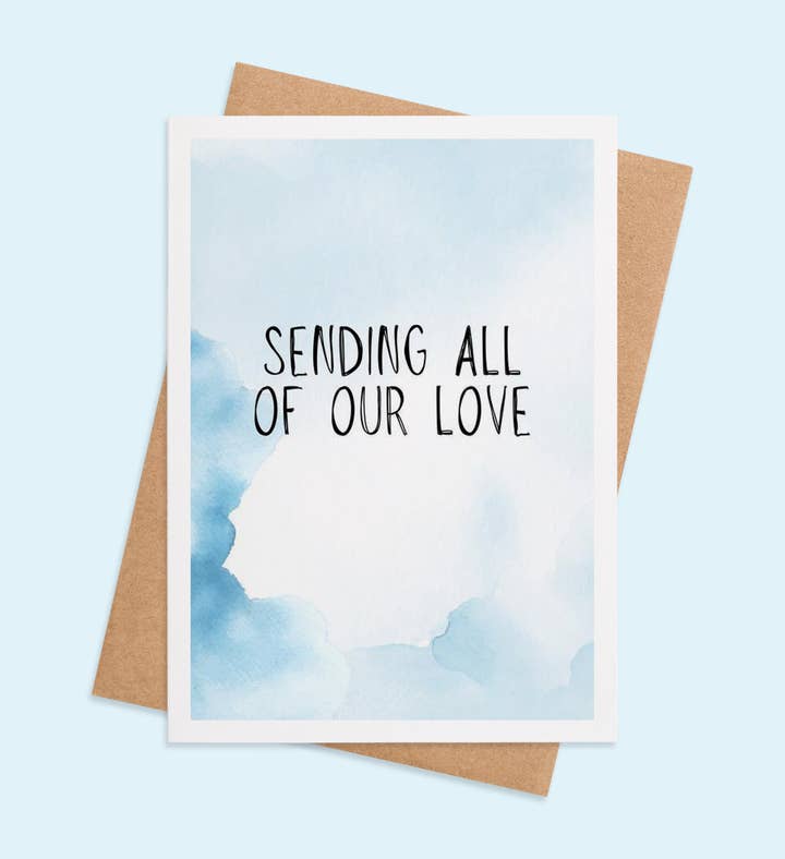 Ocean Of Affection Sympathy Greeting Card Image