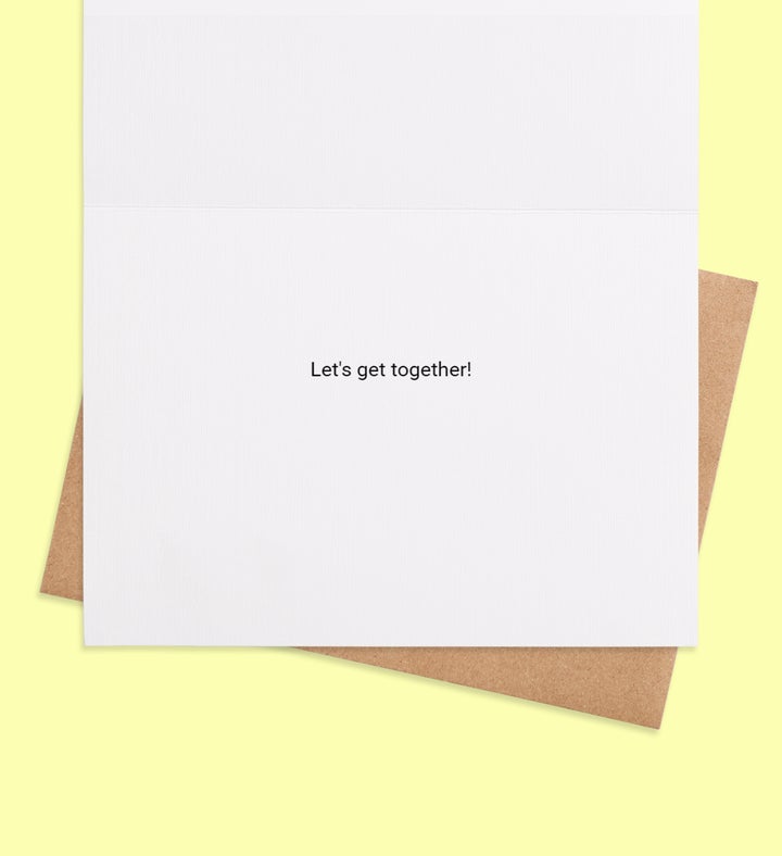 Hey There Sunshine Thinking Of You Greeting Card Inside view