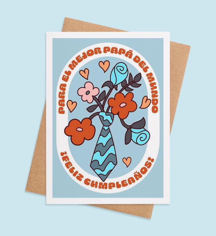 Floral Ties & Love Birthday Greeting Card