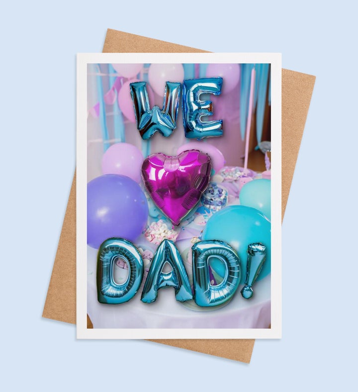 Dazzling Dad Celebration Birthday Greeting Card
