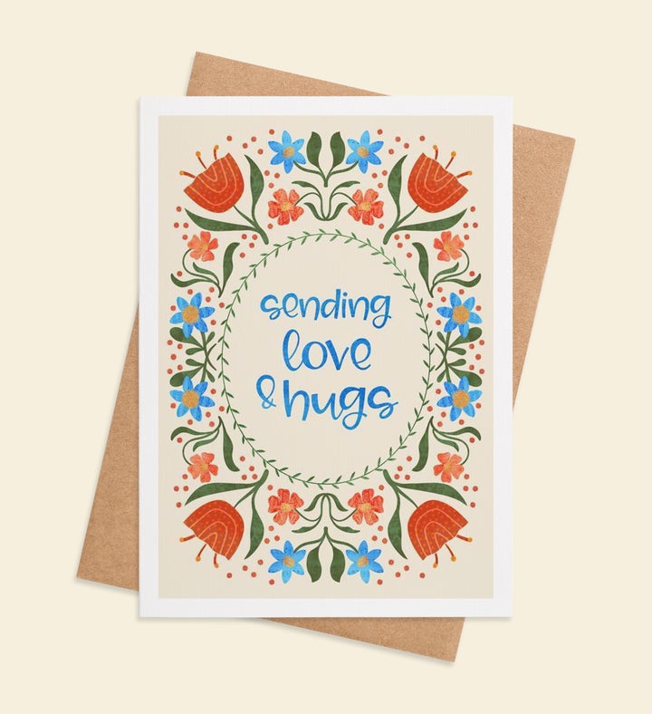 Hugs & Heartfelt Healing Get Well Greeting Card Image