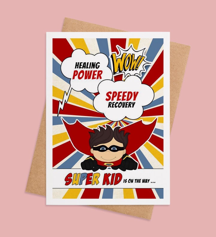 Super Healing Hero Get Well Greeting Card Image