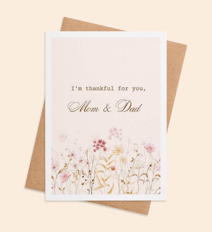 Grateful Blooms For You Thanksgiving Greeting Card Image