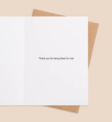 A Grateful Heart For My Brother Thanksgiving Greeting Card Inside view