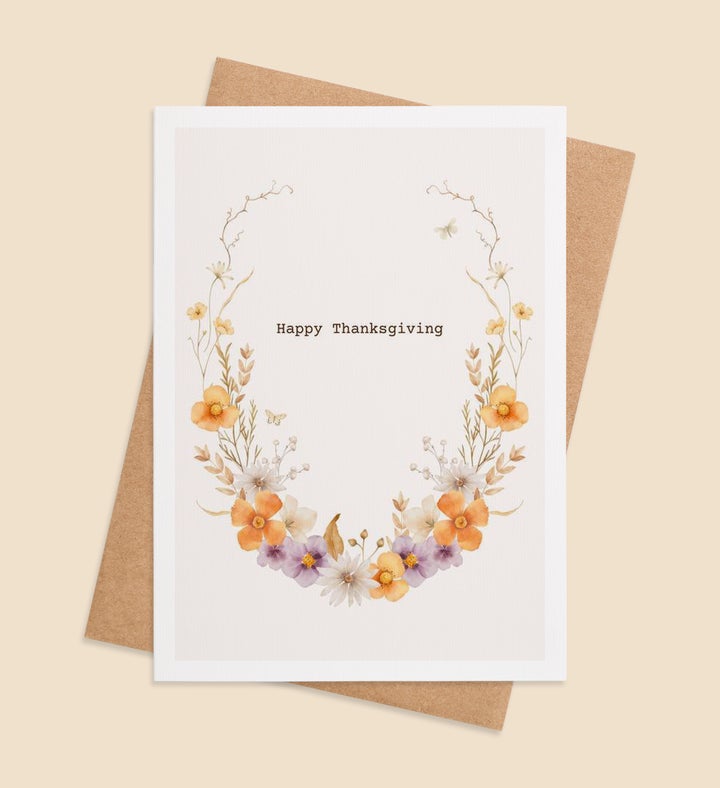 Gratitude Blooms Thanksgiving Greeting Card