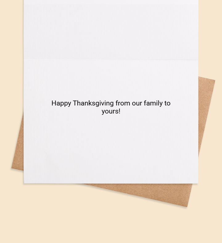 and Cheers Greeting Card Inside view