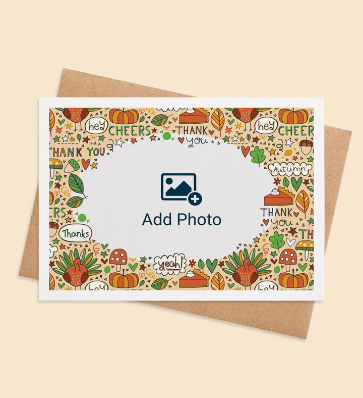 Harvest Thanks and Cheers Greeting Card