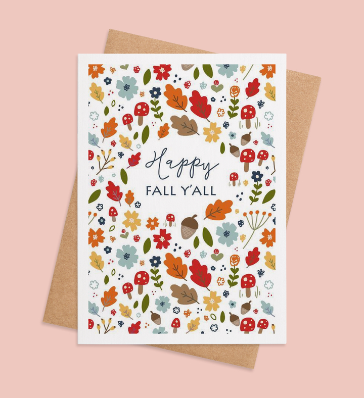 Autumn's Cheerful Chorus Greeting Card