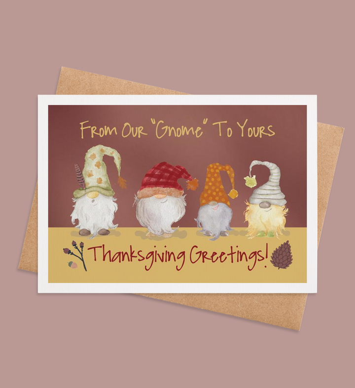 Gnome for the Holidays Greeting Card