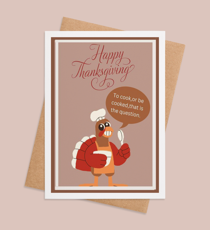 Gobble's Culinary Dilemma Greeting Card