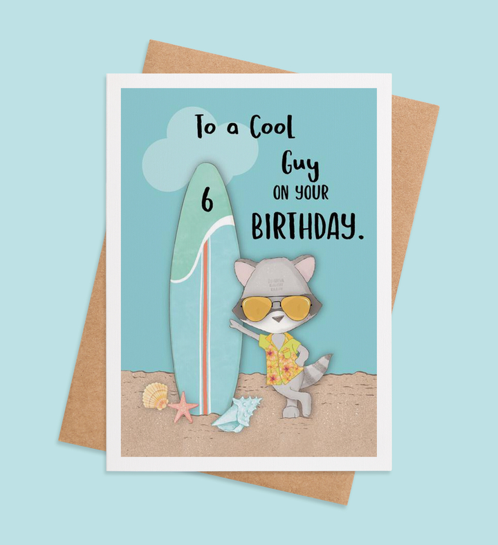 Surf's Up, Birthday Buddy! Greeting Card