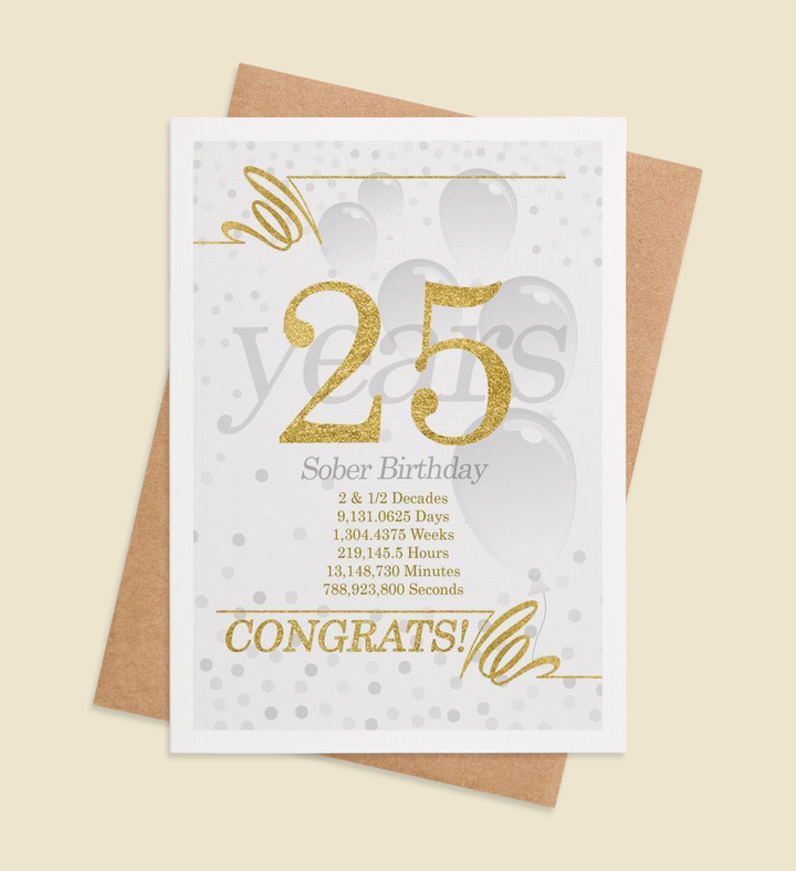 Golden Triumph: 25 Years of Strength & Sobriety 