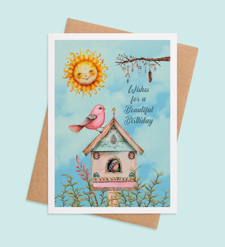 A Birdsong Birthday Greeting Card