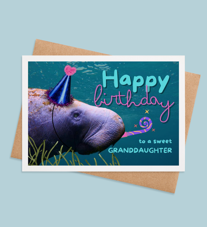 Manatee Merriments Greeting Card