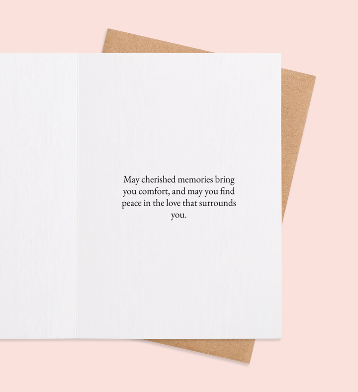 Blossoms of Comfort Greeting Card Inside Image