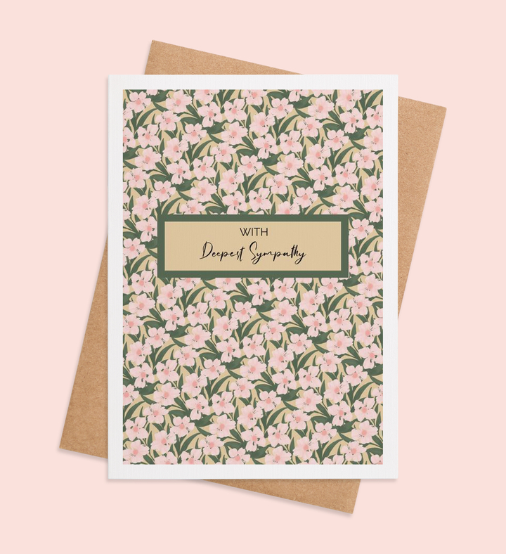 Blossoms of Comfort Greeting Card Image