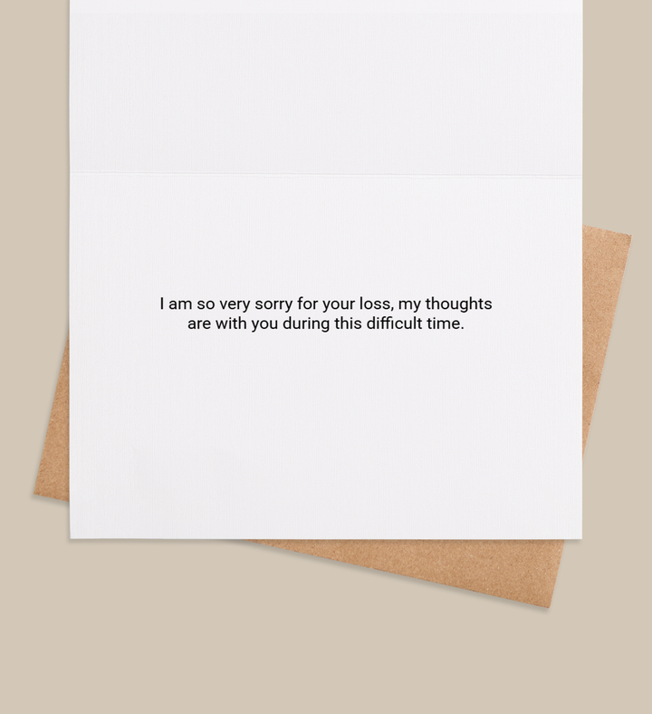 Stars of Sympathy Greeting Card Inside Image