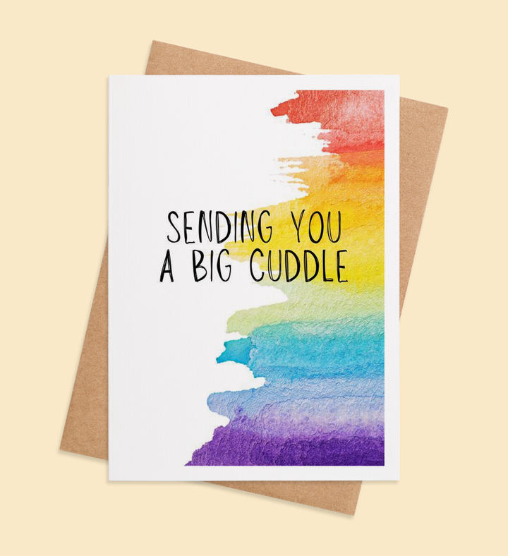 Rainbow Embrace Greeting Card Image