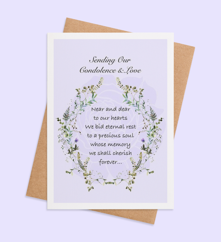 Eternal Rose of Remembrance Greeting Card Image