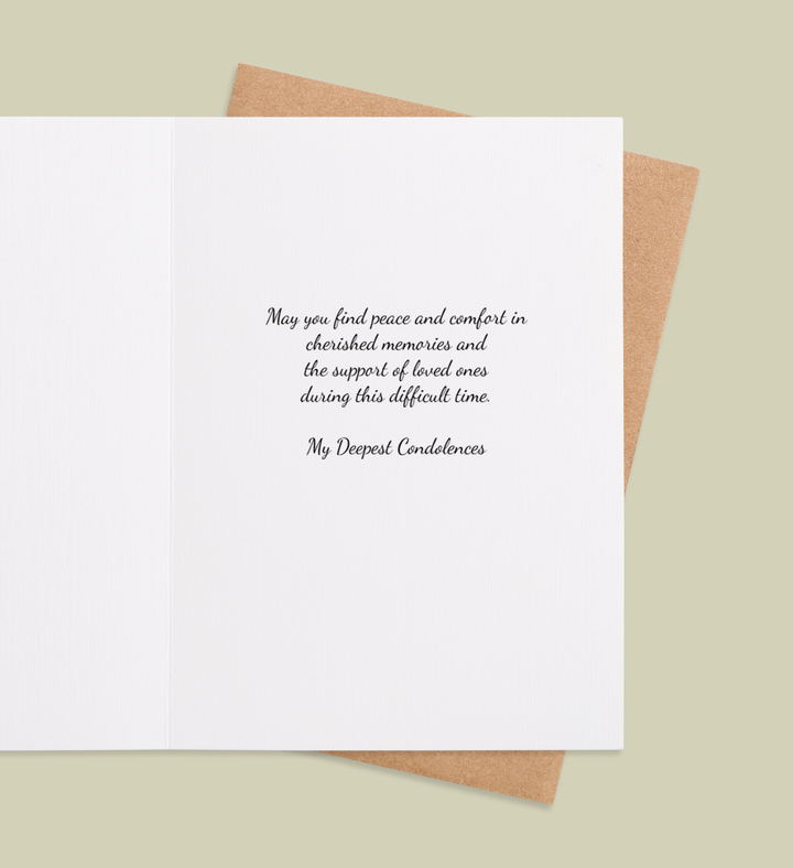 Eternal Grace Bouquet Greeting Card Inside view