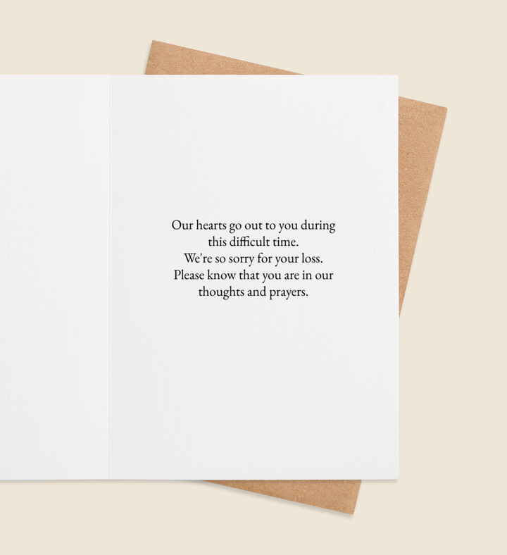 Whispers of Comfort Greeting Card Inside Image