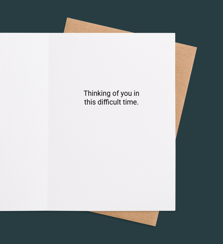 Elegance of Solace Greeting Card Inside Image