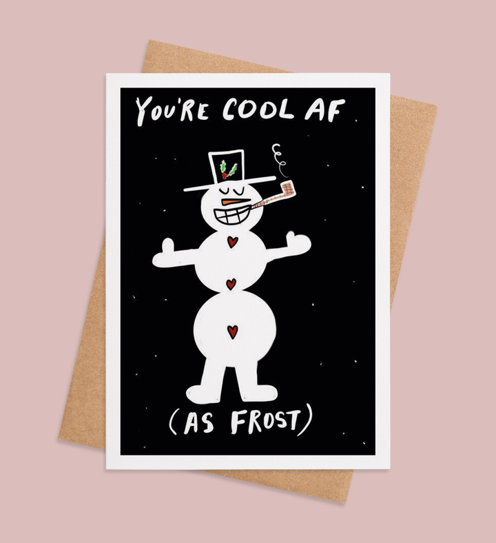 Frosty and Fabulous Greeting Card