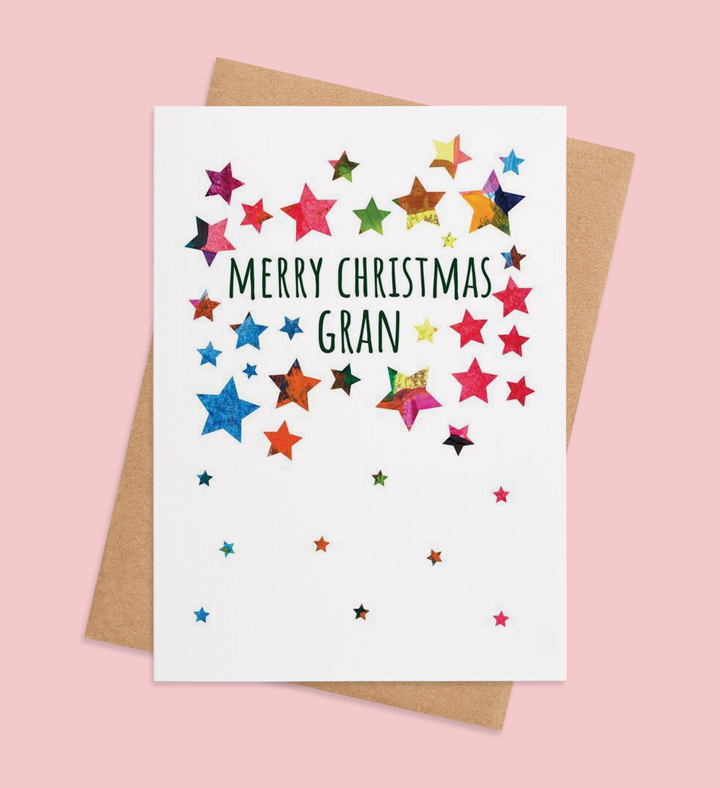Starry Gran's Christmas Greeting Card