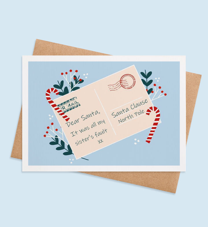 Dear Santa, It Wasn't Me! Greeting Card