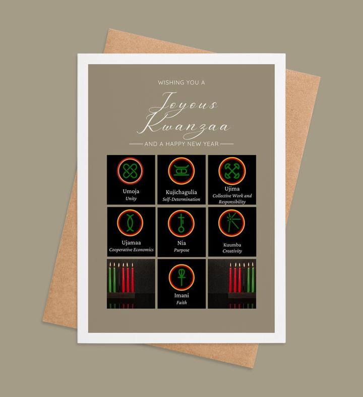 Unity Lights of Kwanzaa Greeting Card