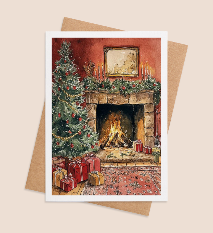 Hearthside Holiday Dreams Greeting Card Image