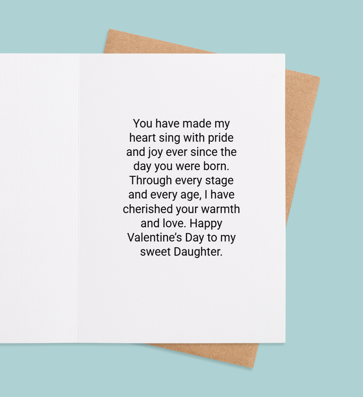 Heartfelt Candies for Daughter Inside view