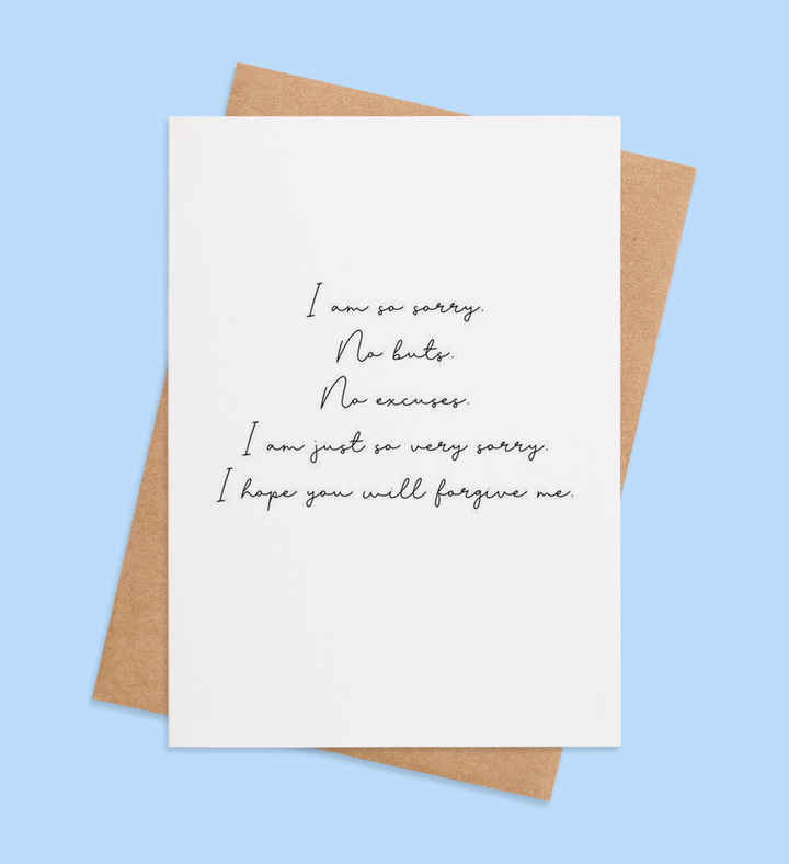 No Excuses, Just Apologies Image